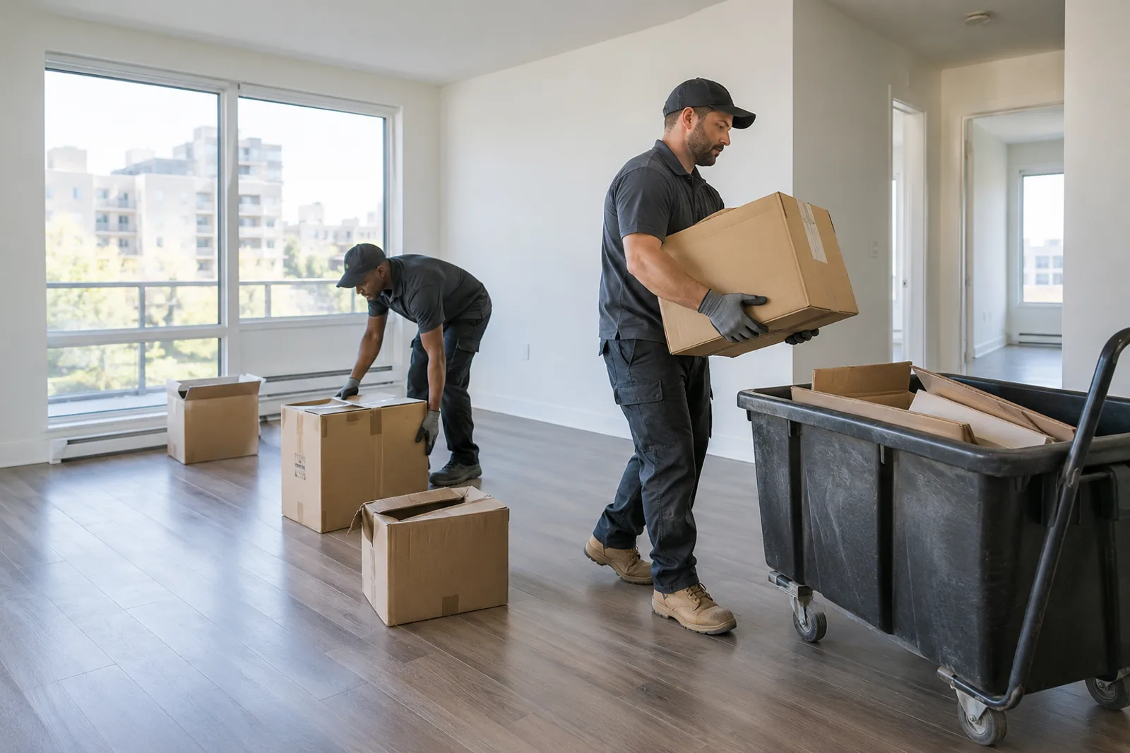 Property cleanout and turnover service