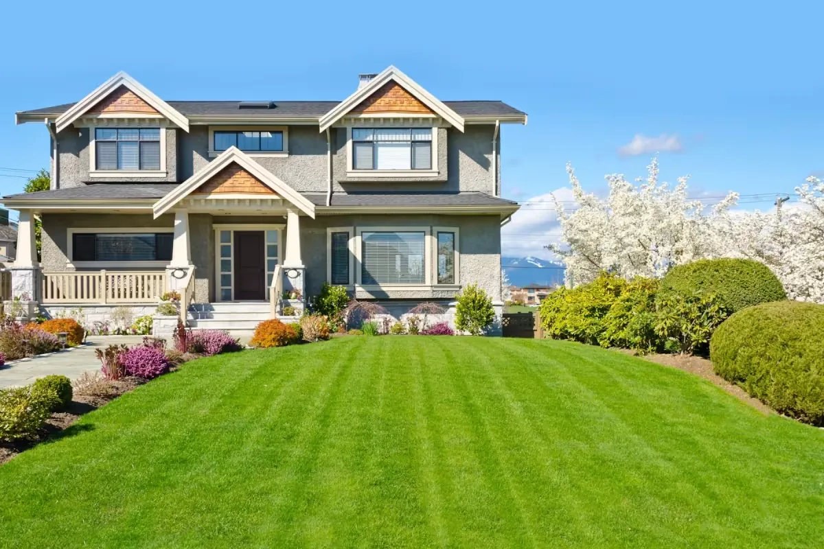 Lawn and Grounds after completion